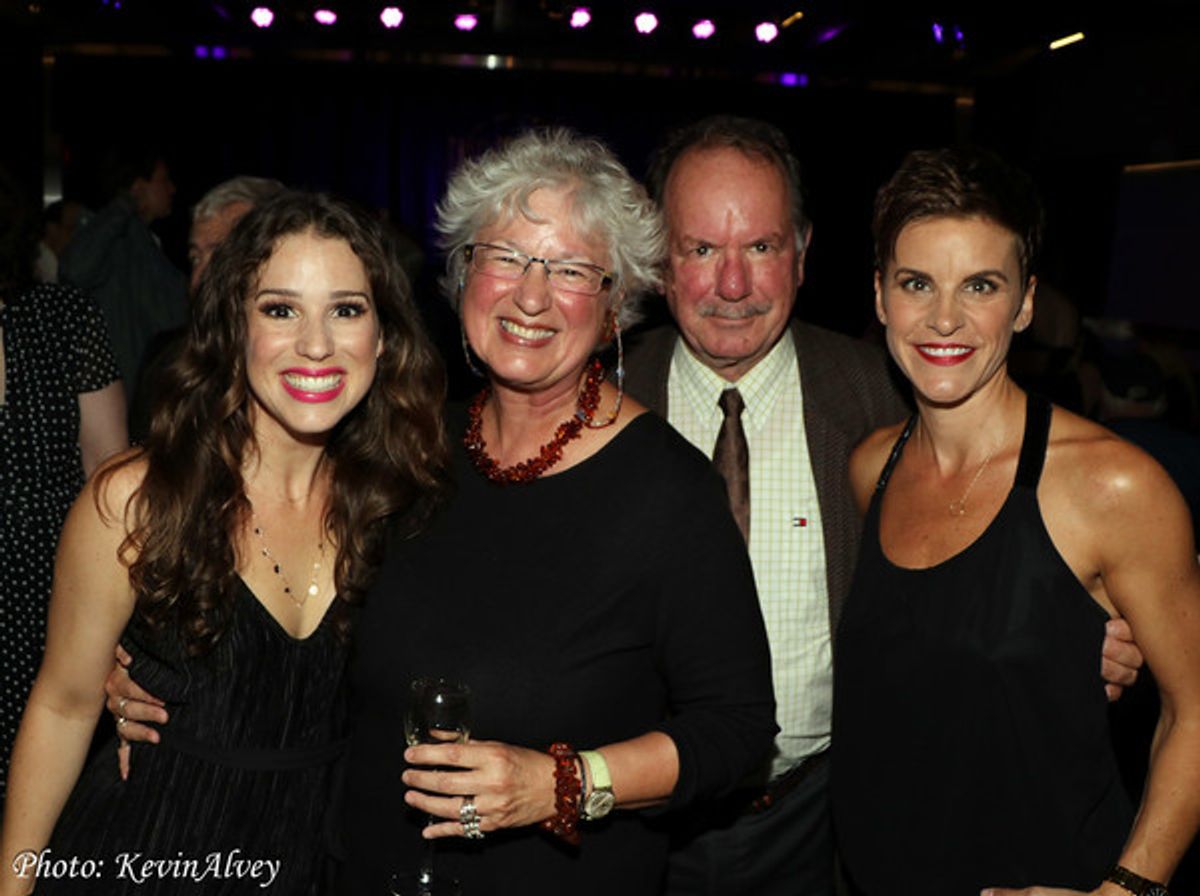 Chilina Kennedy, her parents, Jenn Colella at 