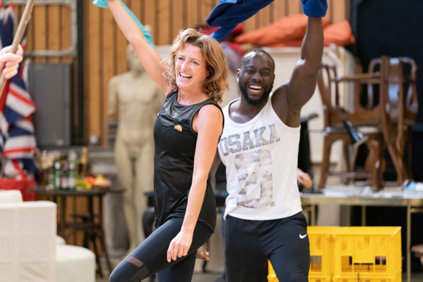 Photo Flash: In Rehearsal with Ralph Fiennes, Sophie Okonedo, and the Cast of ANTONY AND CLEOPATRA Photo Flash: In Rehearsal with Ralph Fiennes, Sophie Okonedo, and the Cast of ANTONY AND CLEOPATRA Image