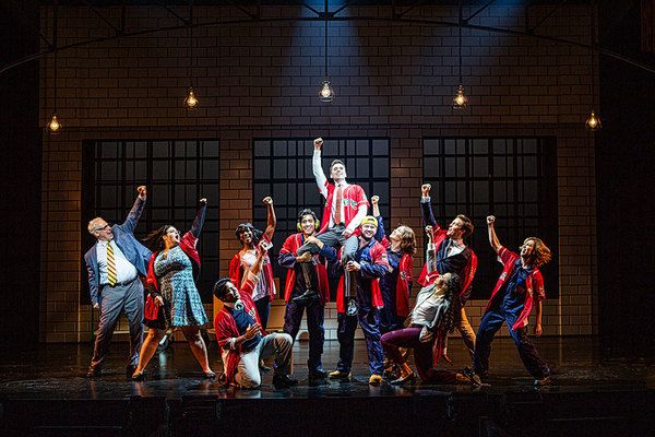John Dossett, Matt Doyle as Bobby, and Cast Photo