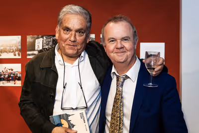 Christopher Gunness and Ian Hislop Photo
