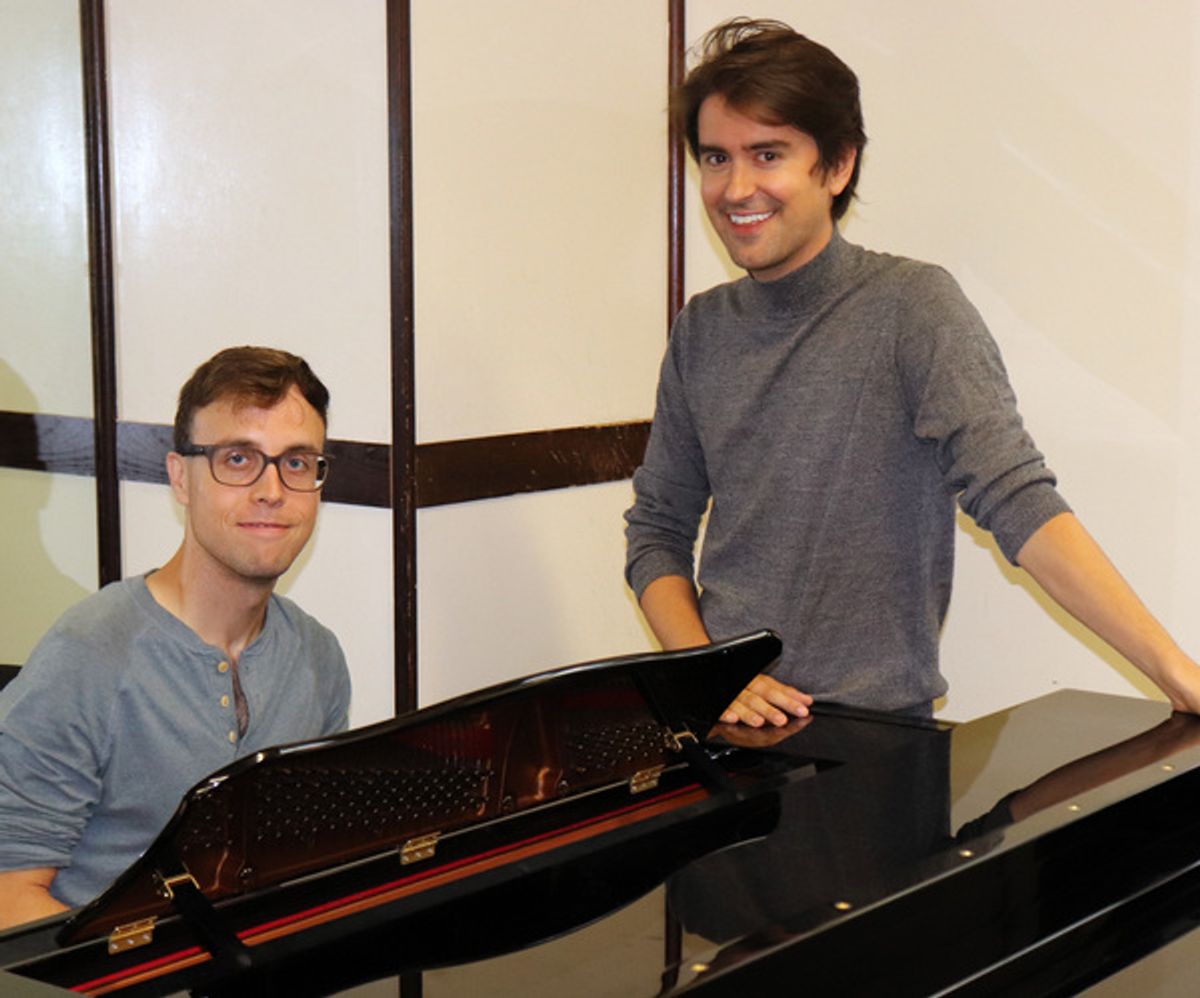 Mark Sonnenblick (composer), Sam Bolen (co-conceiver/performer) at 