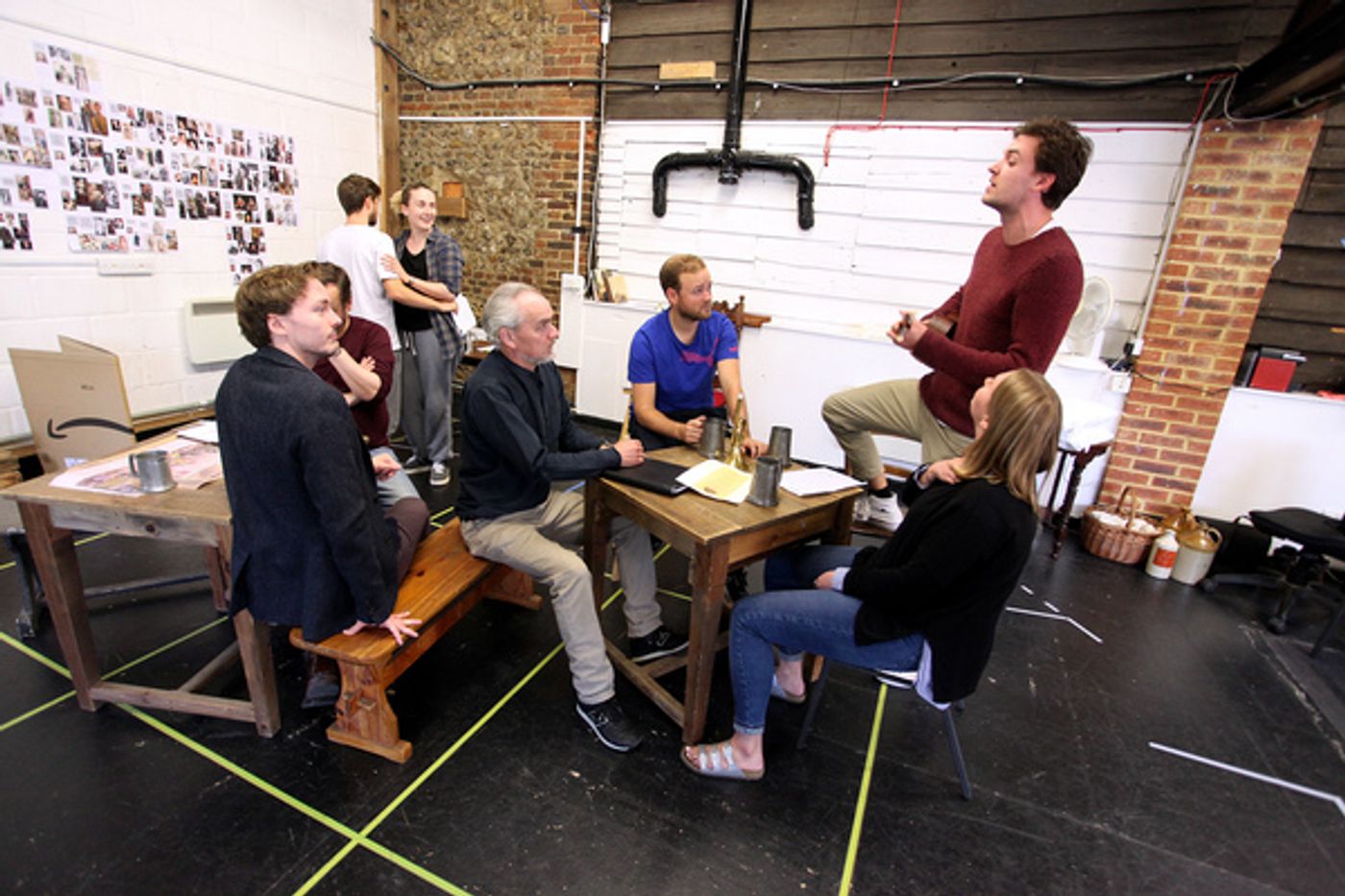 Photo Flash: Inside Rehearsal For TRIAL BY LAUGHTER at the Watermill Theatre  Image