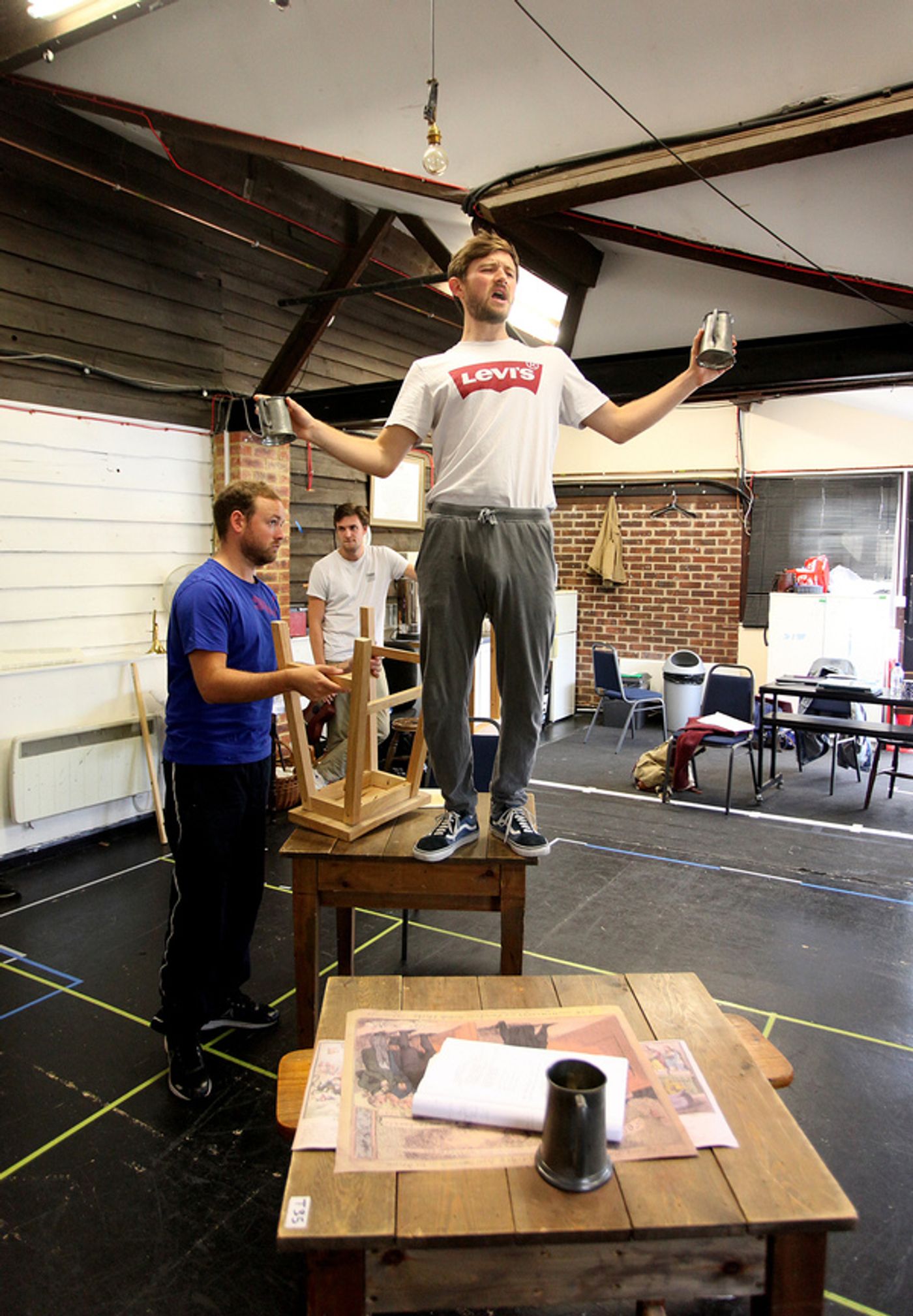 Photo Flash: Inside Rehearsal For TRIAL BY LAUGHTER at the Watermill Theatre  Image