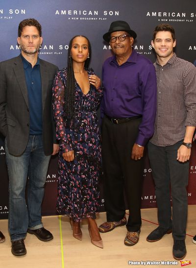 Steven Pasquale, Kerry Washington, Eugene Lee, and Jeremy Jordan Photo
