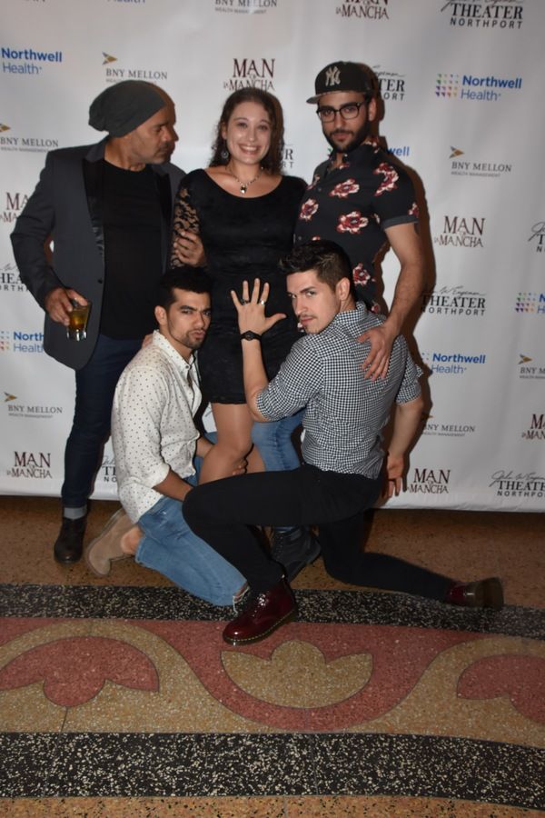 Leila Scandar (Assistant Stage Manager) with Enrique Cruz DeJesus, Cody Mowrey, Juan  Photo