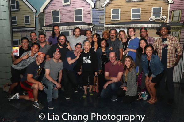 Lori Tan Chinn, Baayork Lee, Raymond J. Lee, Daniel May, Yuka Takara visit with the c Photo