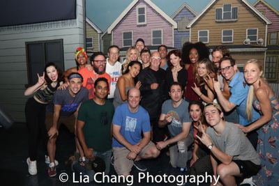 Paul Shaffer visits with the cast of GETTIN' THE BAND BACK TOGETHER Photo