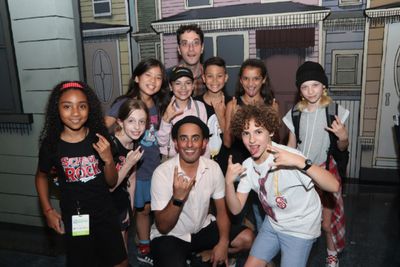 Nehal Joshi and cast members from THE SCHOOL OF ROCK Photo