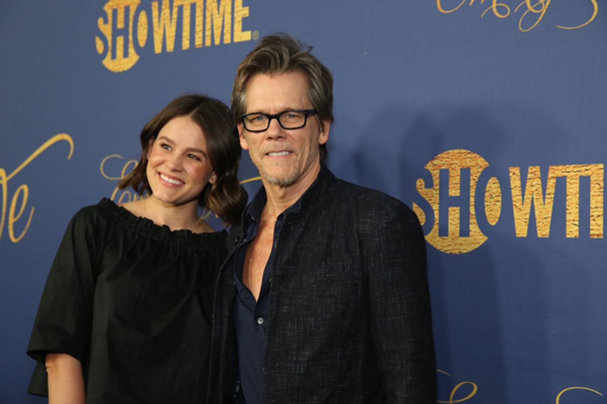 Sosie Bacon and Kevin Bacon  at 