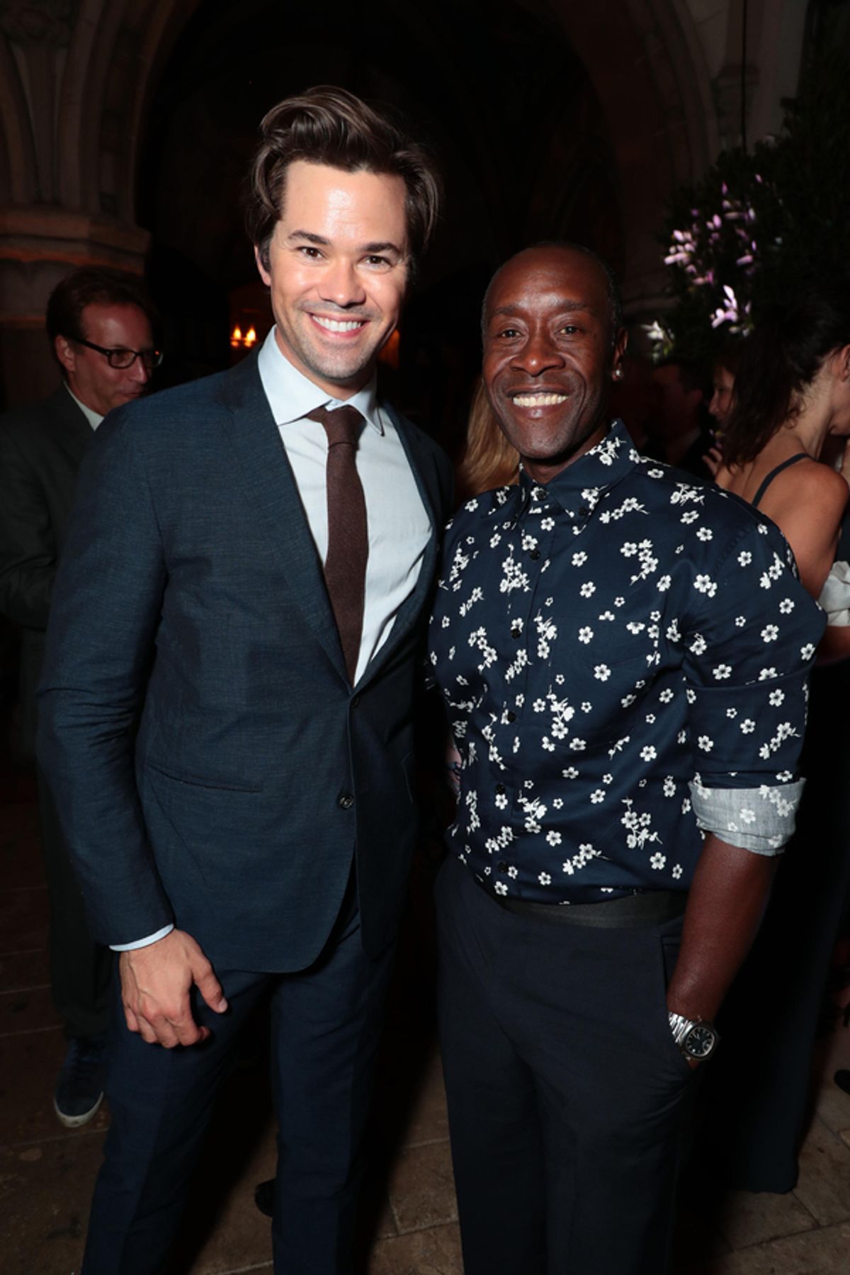 Andrew Rannells and Don Cheadle  at 