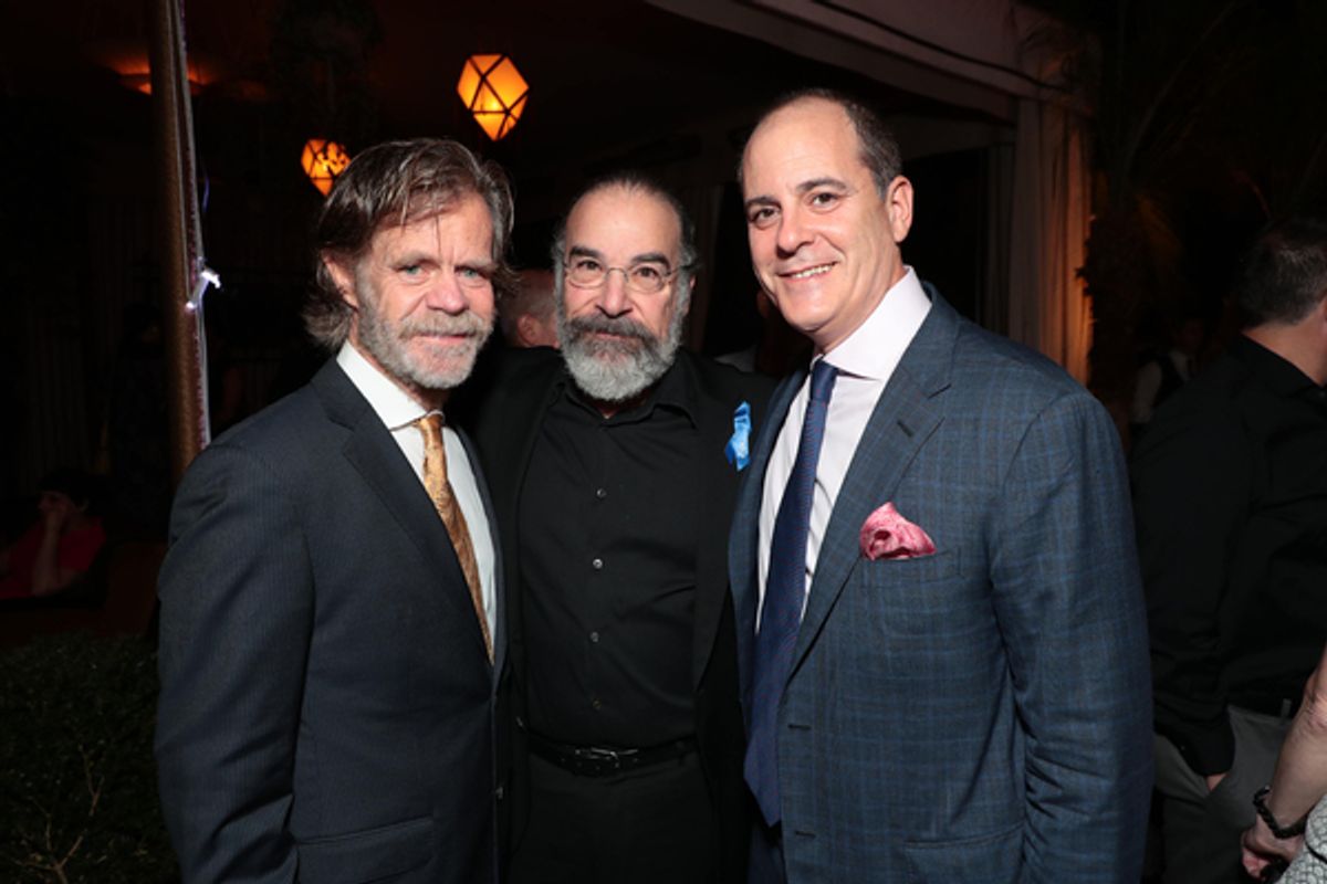 William H. Macy, Mandy Patinkin and David Nevins at 
