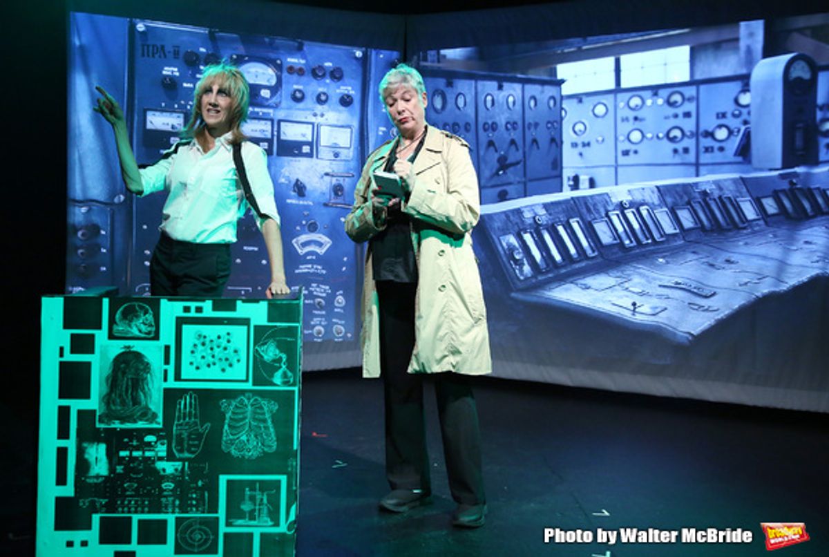 Nora Burns and Colleen Oâ€™Neill from the Cast of 'Tony Stinkmetal's SlashR' at 