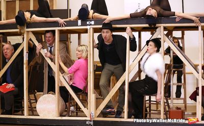 Lenny Wolpe, Brooks Ashmanskas, Helene Yorke, Zach Braff, Marin Mazzie  and cast perf Photo