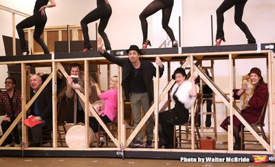 Lenny Wolpe, Brooks Ashmanskas, Helene Yorke, Zach Braff, Marin Mazzie , Karen Ziemba Photo