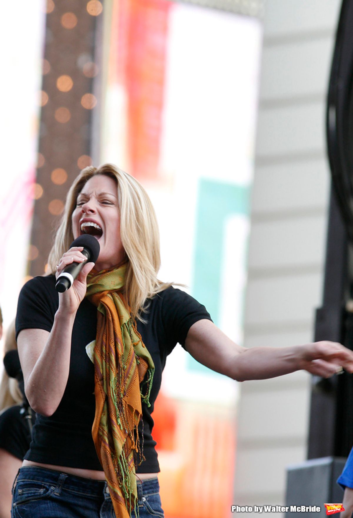 Marin Mazzie  ( SPAMALOT ) attending Broadway on Broadway 2007 ... a free concert in Times Square, New York City. The event celebrates the beginning of the New Broadway Season.
September 16, 2007 at 