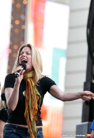 Marin Mazzie  ( SPAMALOT ) attending Broadway on Broadway 2007 ... a free concert in  Photo