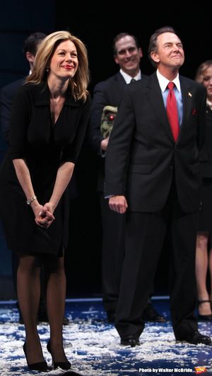 Marin Mazzie, Gregory Itzin taking a bow during the Opening Night Broadway Performance Curtain Call for ENRON at the Broadhurst Theatre , New York City.
April 27, 2010 @ BroadwayWorld Marin Mazzie, Gregory Itzin taking a bow during the Opening Night Broadway Performanc Photo
