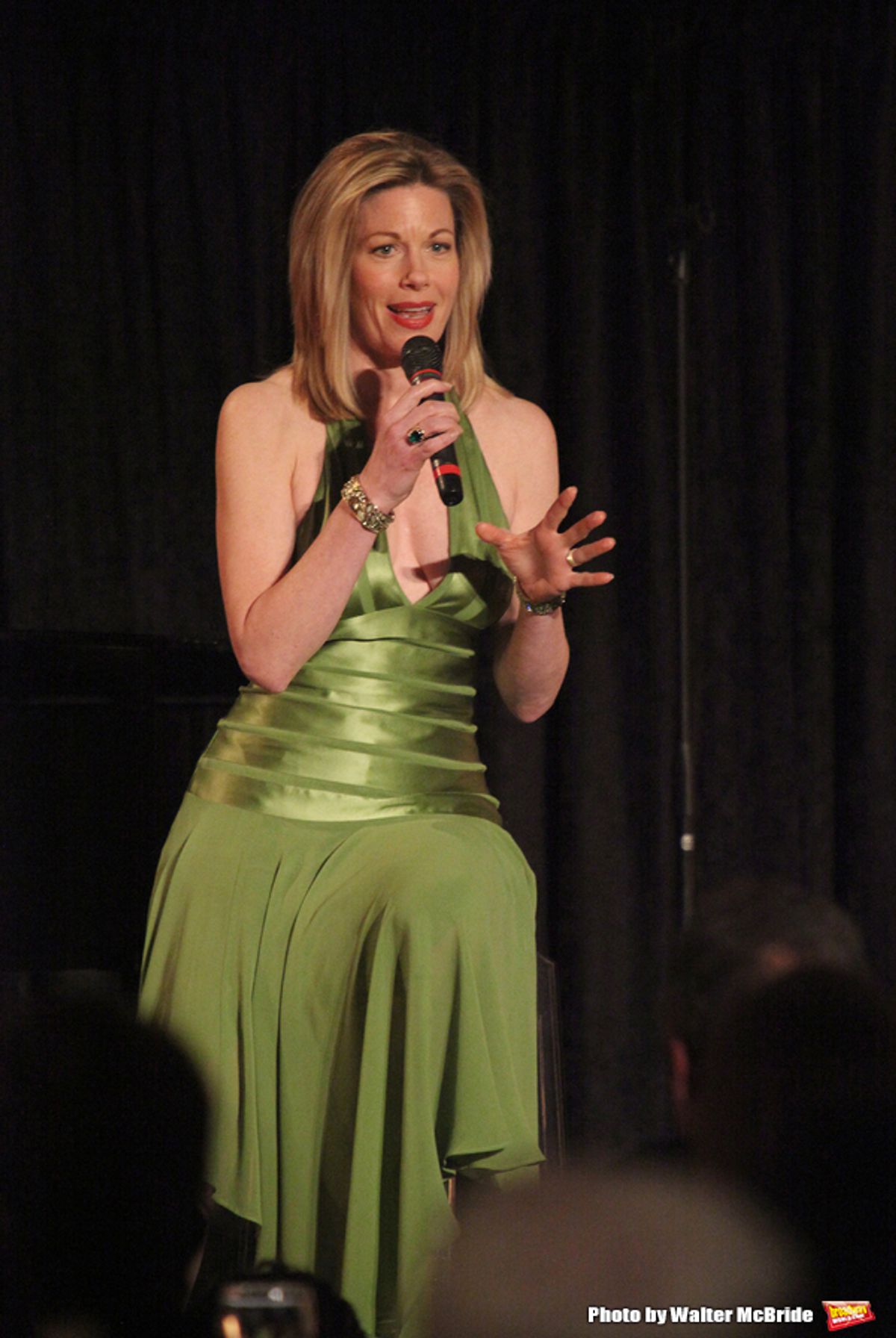 Marin Mazzie attending the Signature Theatre Stephen Sondheim Award Gala honoring Angela Lansbury at the Embassy of Italy in Washington, D.C. April 12, 2010 at 