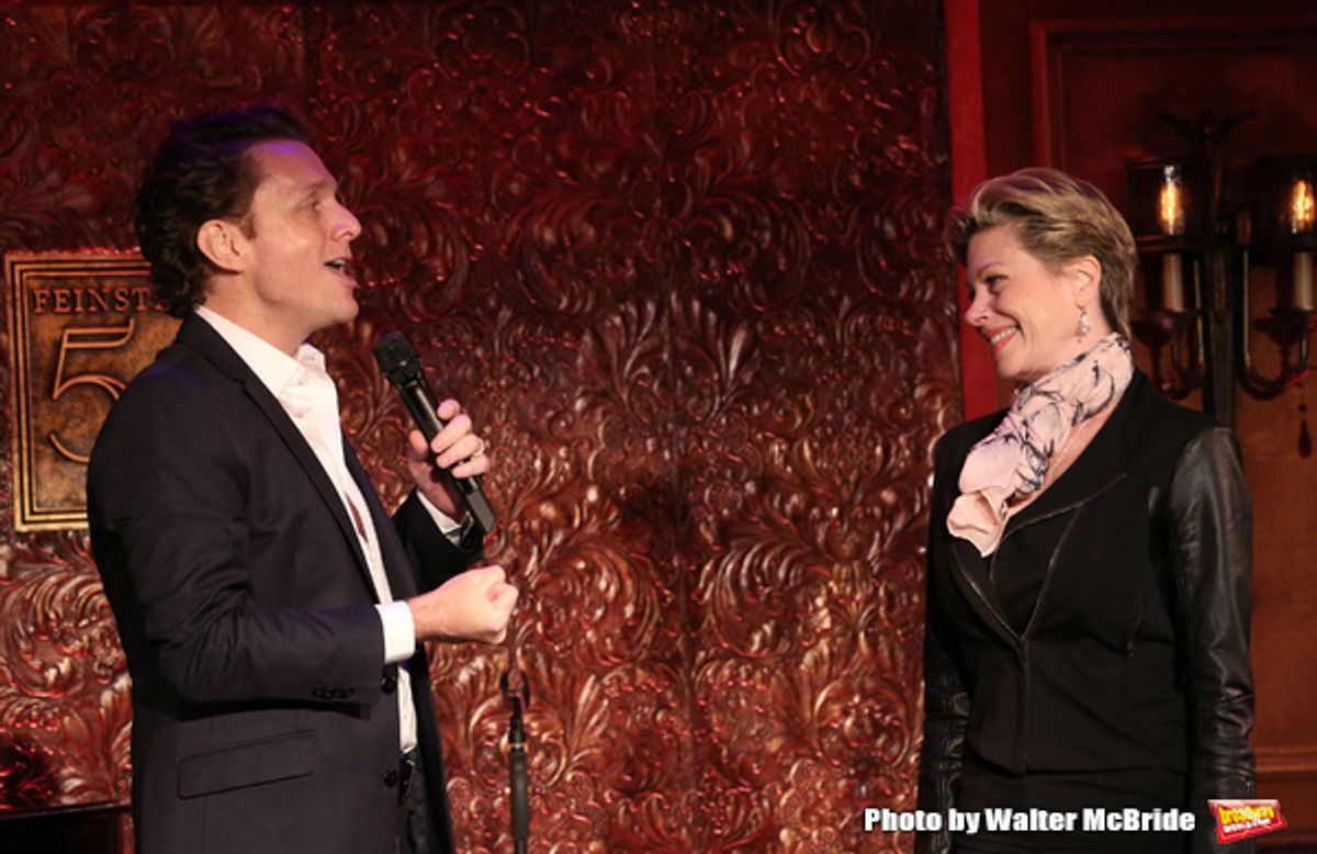 Jason Danieley and Marin Mazzie preview their show 'Broadway & Beyond'  at Feinsteins/54 Below on May 8, 2017 in New York City. at 
