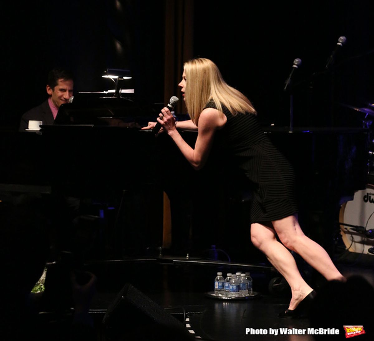 Seth Rudetsky & Marin Mazzie performing at the Marty Richards Memorial - An Evening of Friends, Food & Entertainment at the Edison Ballroom in New York City on 4/8/2013 at 