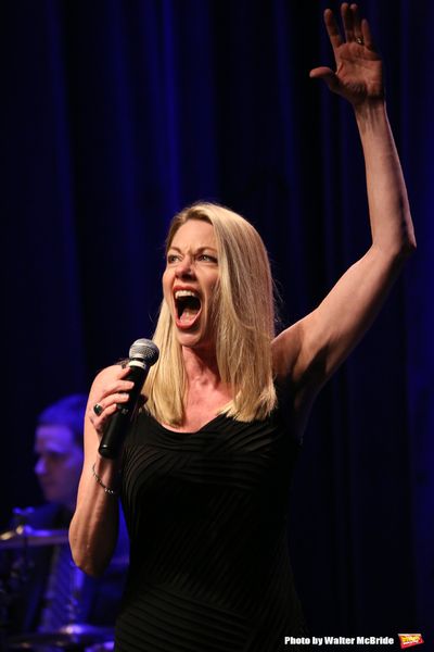 Marin Mazzie performing at the Marty Richards Memorial - An Evening of Friends, Food  Photo