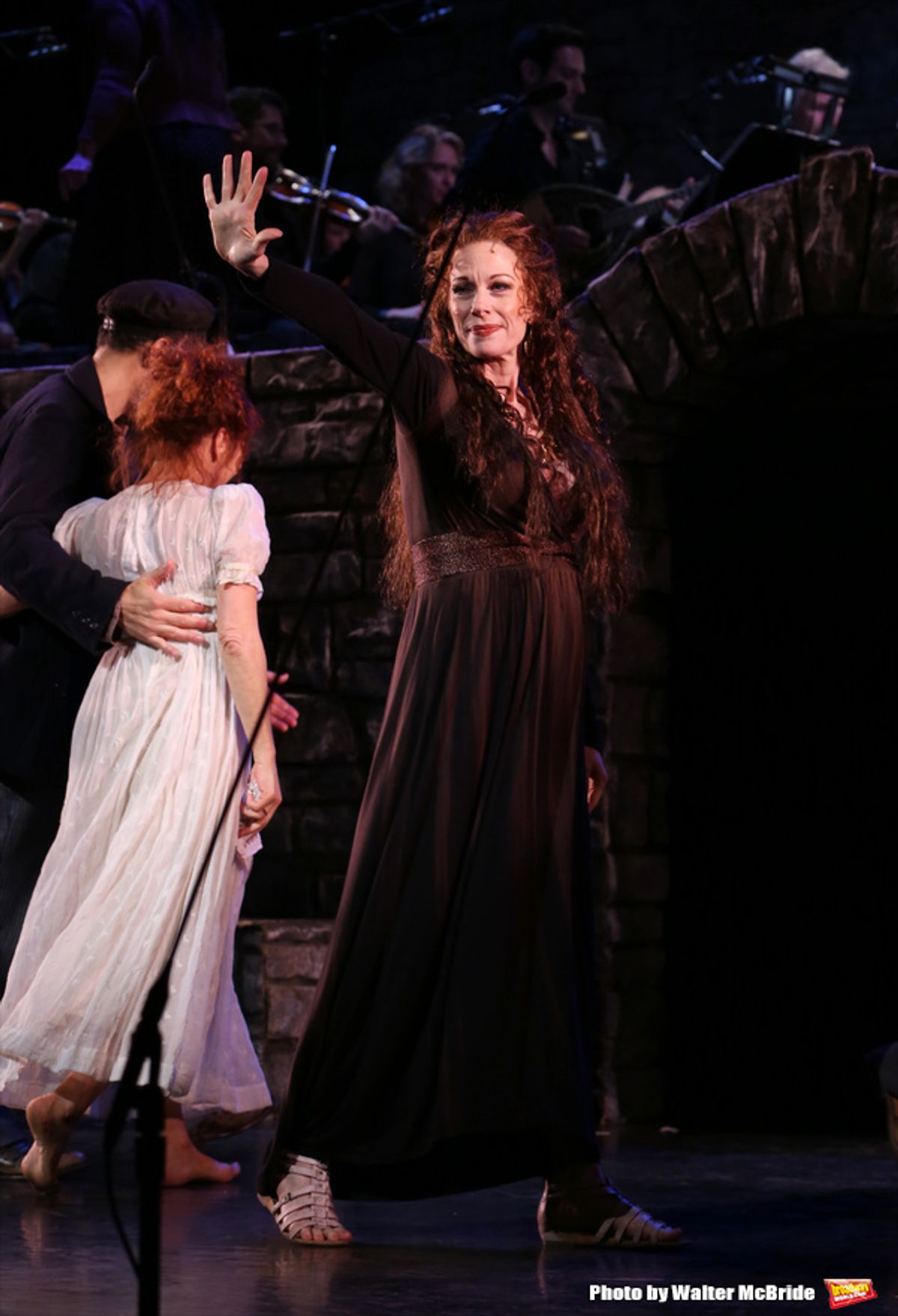 Marin Mazzie during the closing night performance curtain call of the  New York City Center Encores! presents 'Zorba!' at City Center on May 10, 2015 in New York City. at 