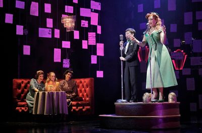 Lauren Braton, Josephine Pellow, Katie Karel, Robbie Berson and Emily Padgett in LAST Photo