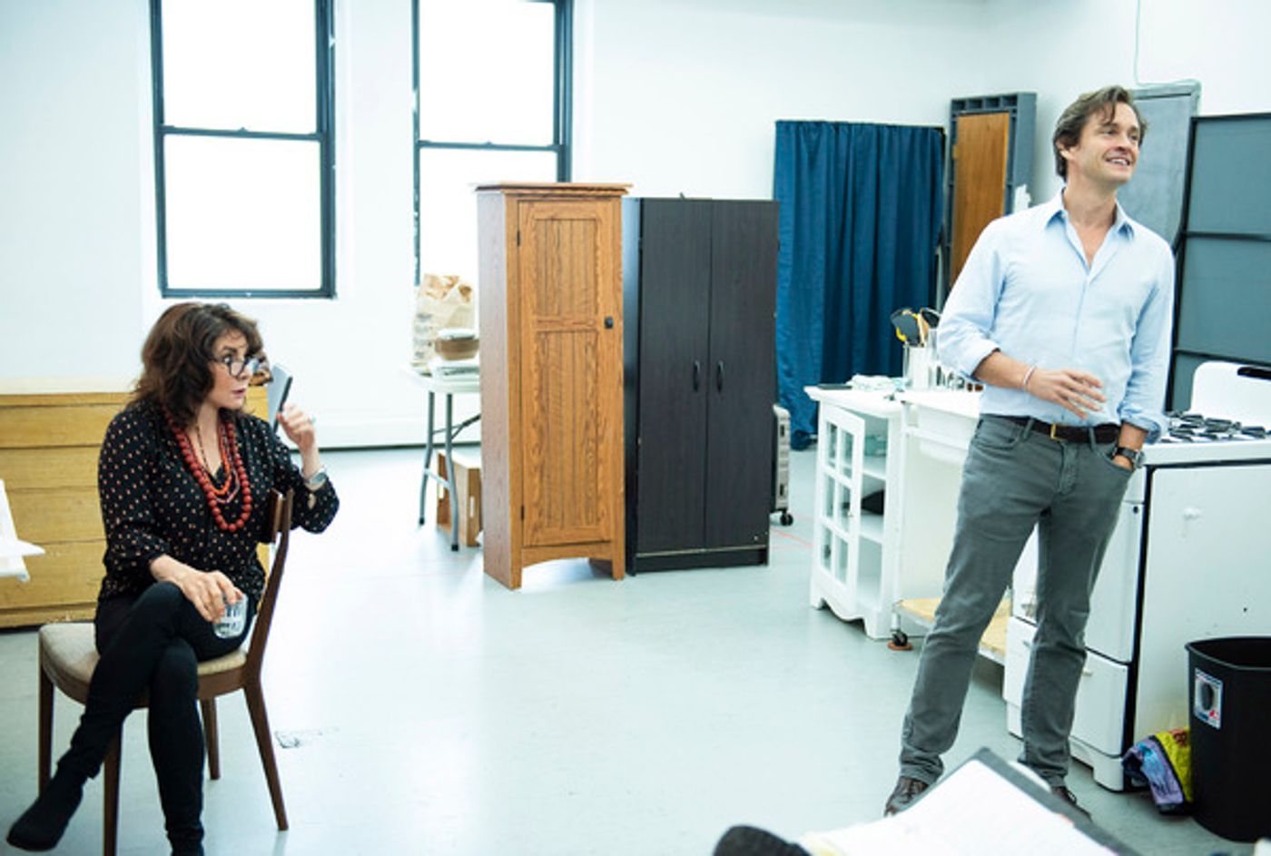 Photos: In Rehearsal with APOLOGIA Starring Stockard Channing & Hugh Dancy Photos: In Rehearsal with APOLOGIA Starring Stockard Channing & Hugh Dancy Image