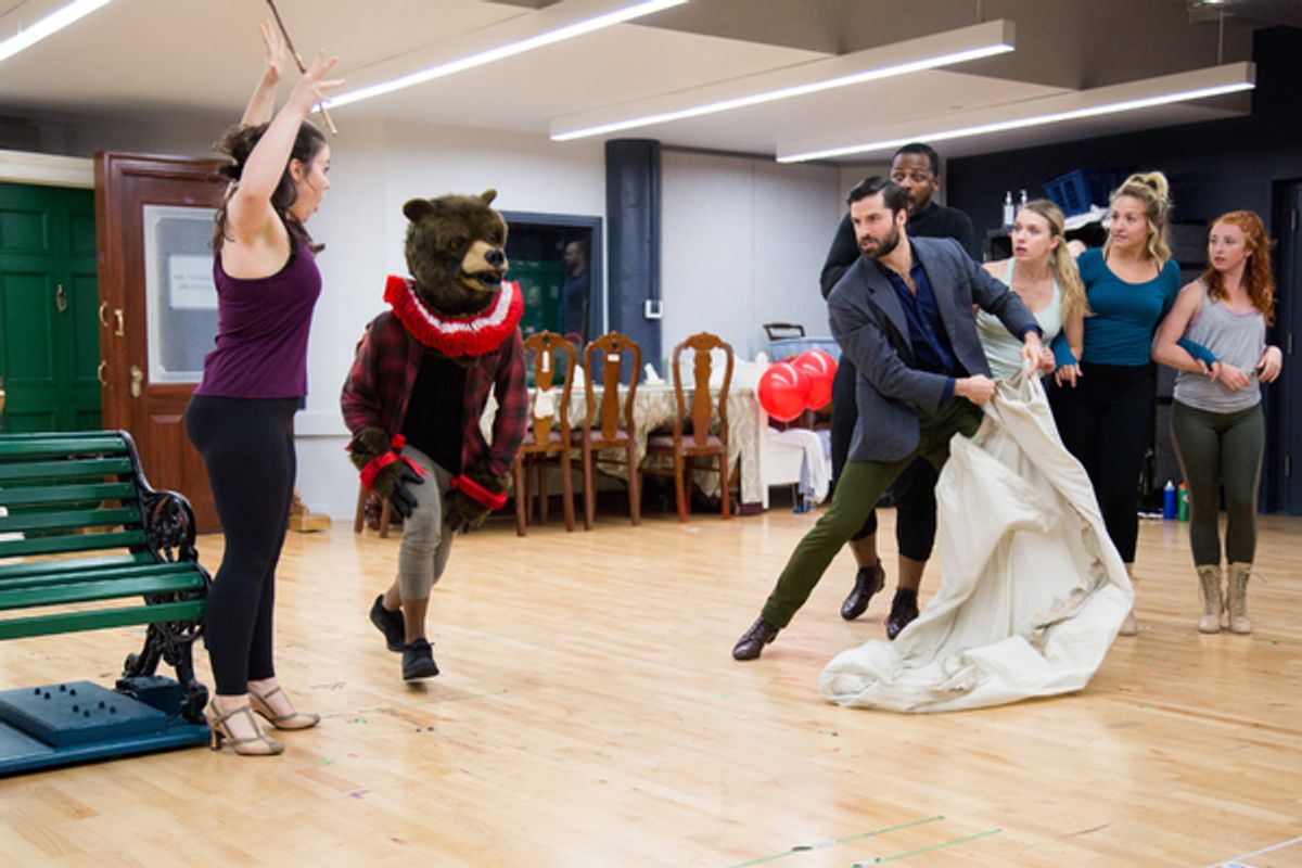 Ruby Gibbs, Jeff Sullivan and the cast of FINDING NEVERLAND at 