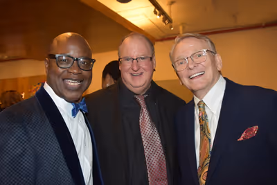 Aaron Lee Battle, Eugene Gwozdz and Bob Mackie Photo