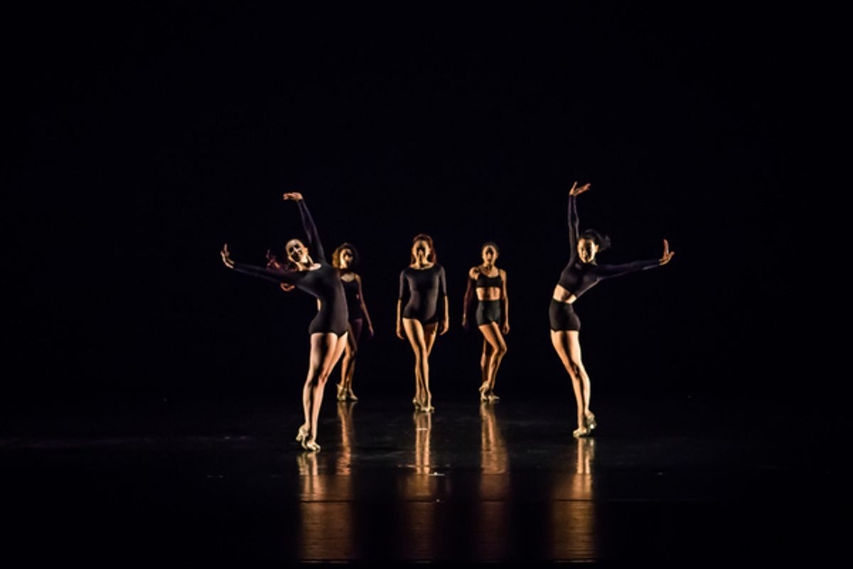 FJK Dance Company in 'Clockwork' by guest choreographer Debbie Roshe. Photo by Jaqlin Medlock. at 