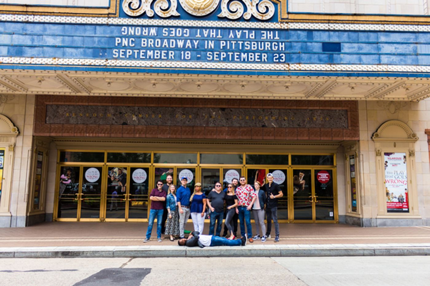 Photo Flash: THE PLAY THAT GOES WRONG Tour Cast Explores Pittsburgh Photo Flash: THE PLAY THAT GOES WRONG Tour Cast Explores Pittsburgh Image