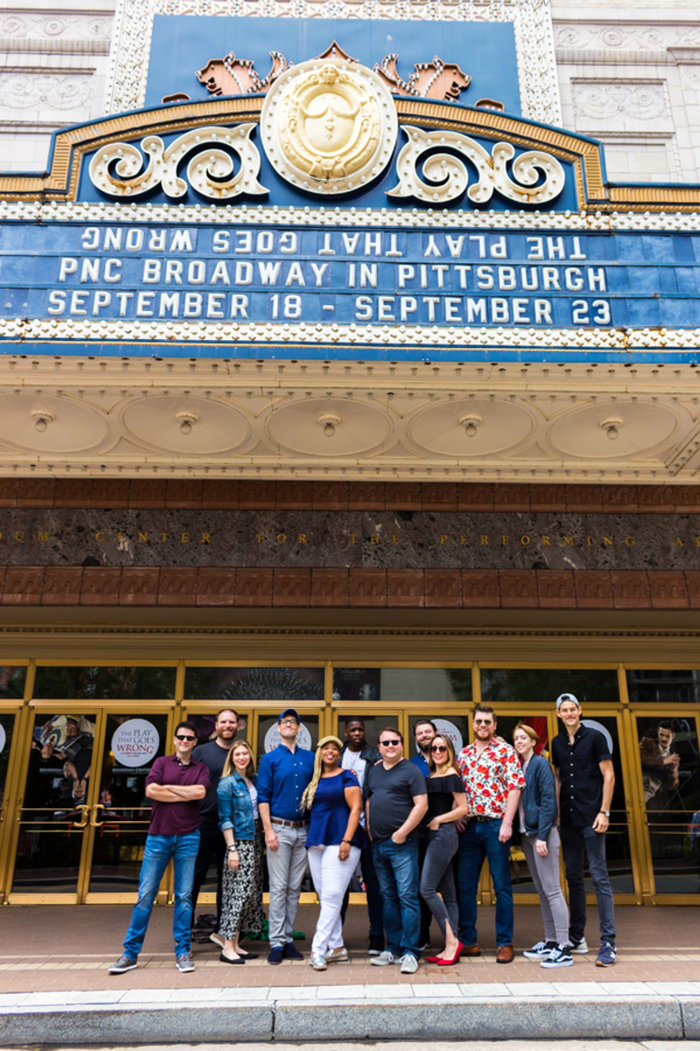 Photo Flash: THE PLAY THAT GOES WRONG Tour Cast Explores Pittsburgh Photo Flash: THE PLAY THAT GOES WRONG Tour Cast Explores Pittsburgh Image