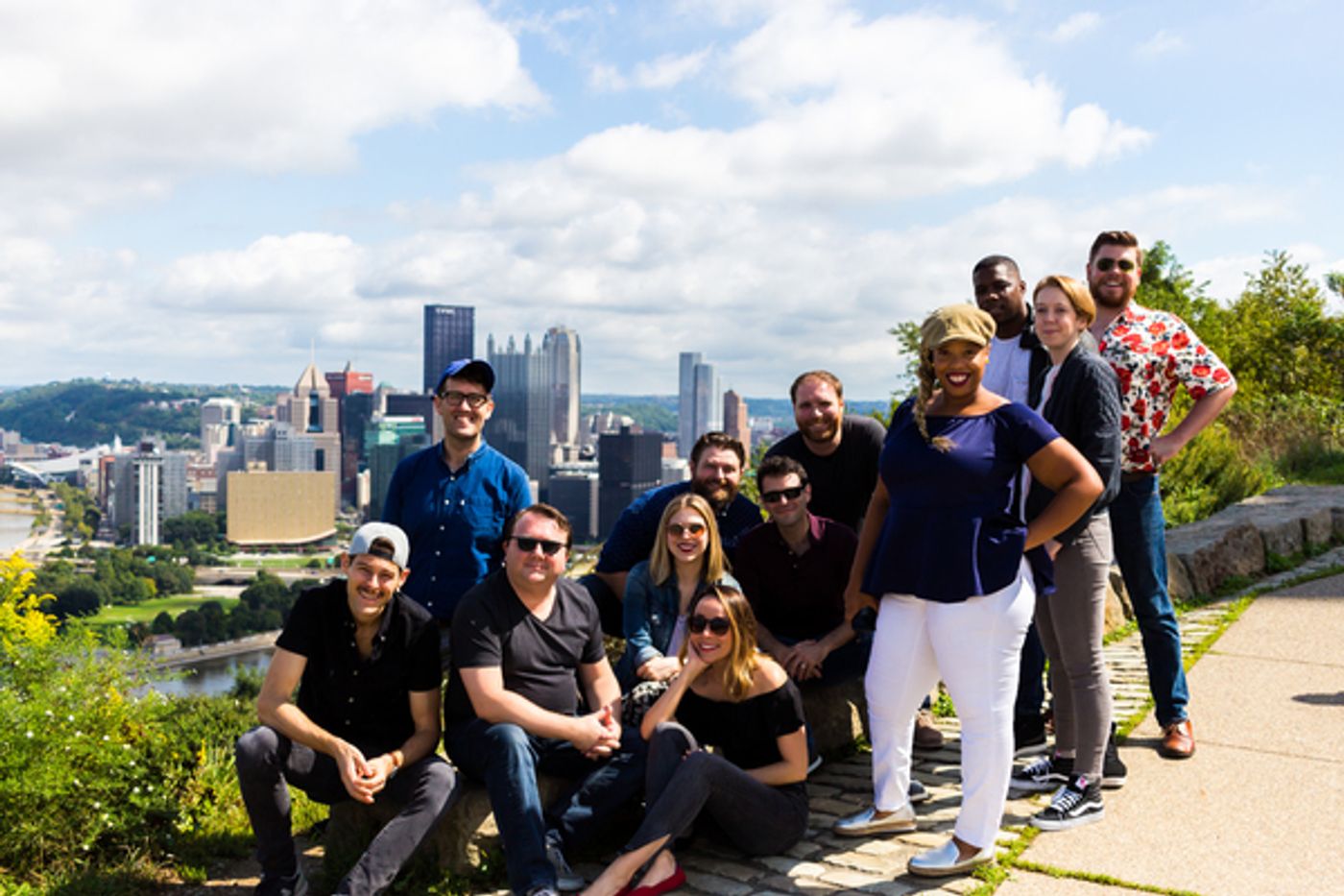 Photo Flash: THE PLAY THAT GOES WRONG Tour Cast Explores Pittsburgh Photo Flash: THE PLAY THAT GOES WRONG Tour Cast Explores Pittsburgh Image