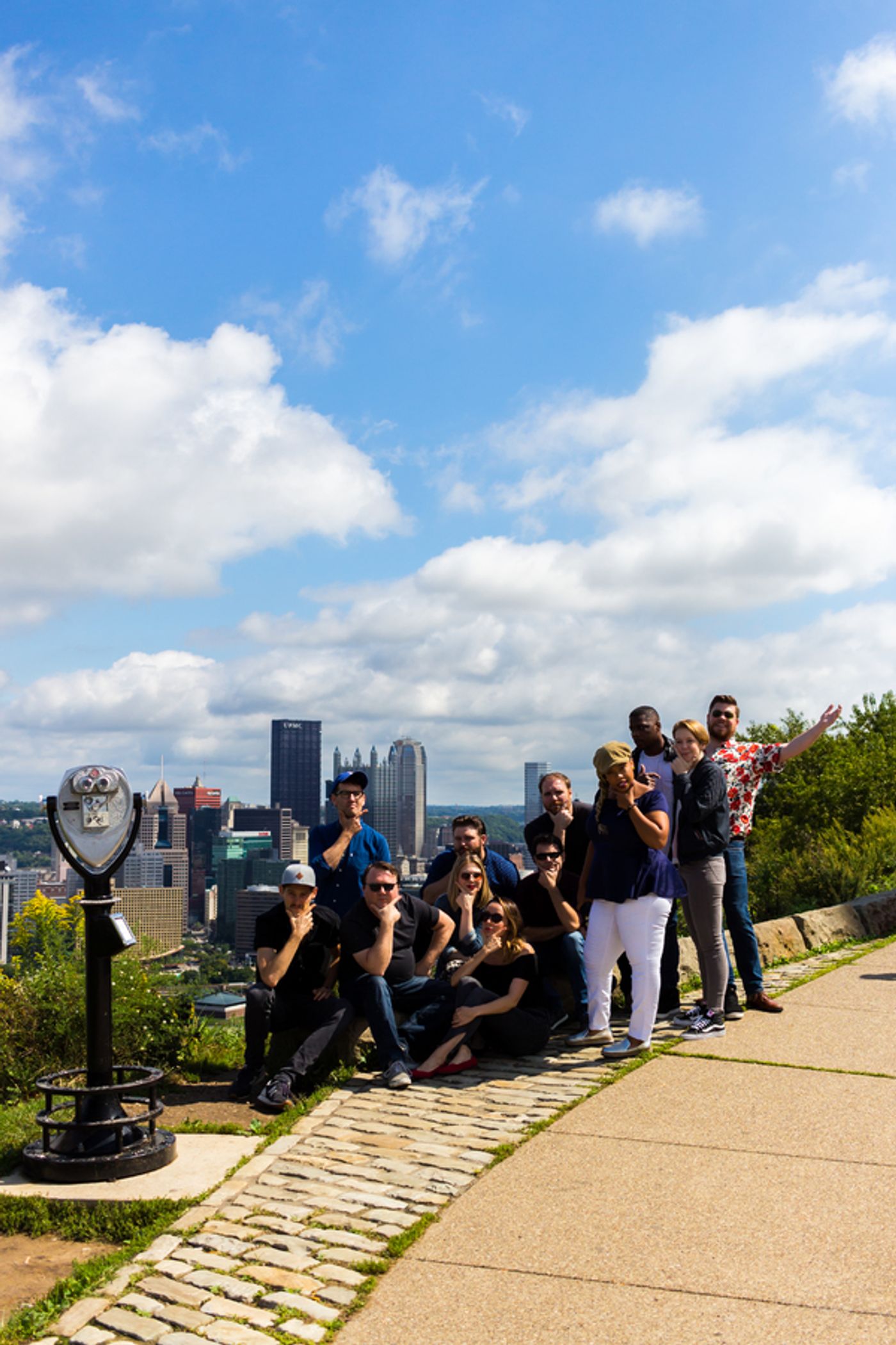 Photo Flash: THE PLAY THAT GOES WRONG Tour Cast Explores Pittsburgh Photo Flash: THE PLAY THAT GOES WRONG Tour Cast Explores Pittsburgh Image