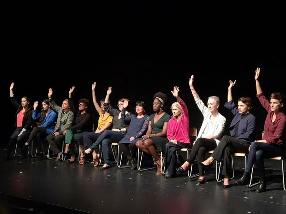 Chilina Kennedy, Jenn Colella, Ana Villafane at 