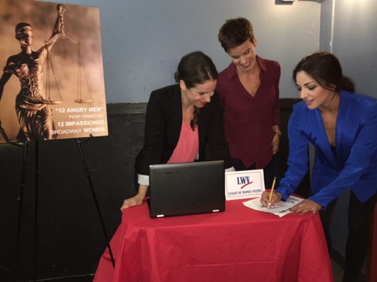 Chilina Kennedy, Jenn Colella, Ana Villafane at 