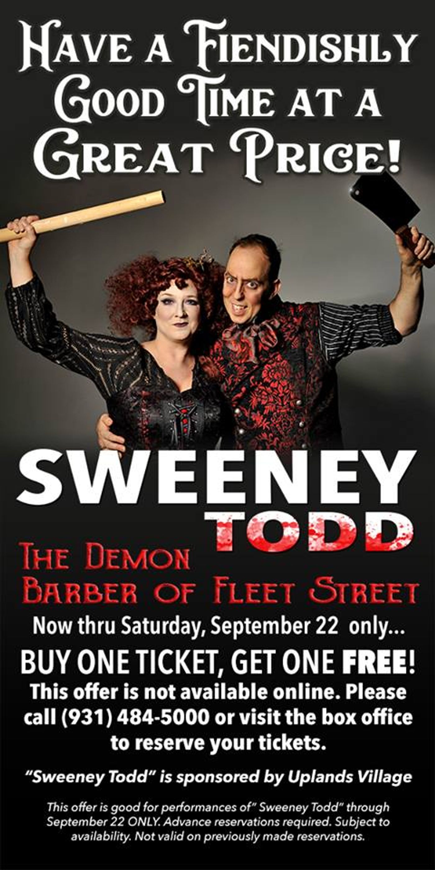 Tuesday 5(+1): SWEENEY TODD's Weslie Webster and Lauren Marshall  Image