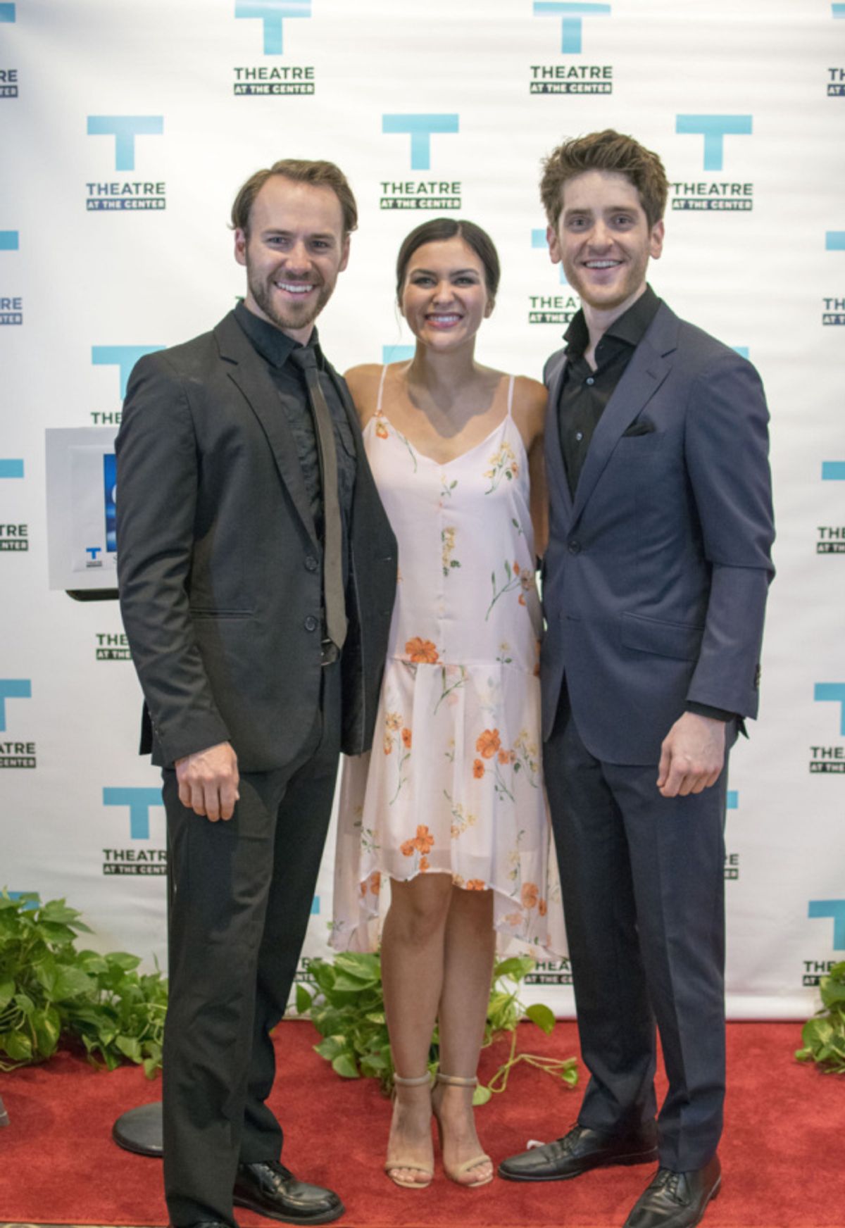 Lead actors Tony Carter, Courtney Mack and Garret Lutz at the Opening Night of Ghost The Musical at Theatre at the Center in Munster. at 