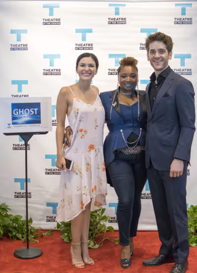 Lead actors Courtney Mack, Donica Lynn and Garrett Lutz at the Opening Night of Ghost Photo