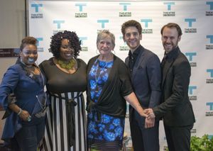 TATC Board Member Pat Binkley (center) along with actors Donica Lynn, Qiana McNary, G Photo