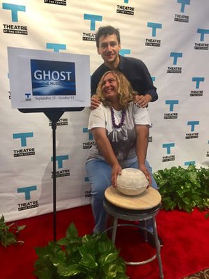 NWI Columnist Eloise Valadez and Johan Castaneda at the Opening Night of Ghost The Mu Photo