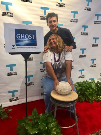 NWI Columnist Eloise Valadez and Johan Castaneda at the Opening Night of Ghost The Mu Photo