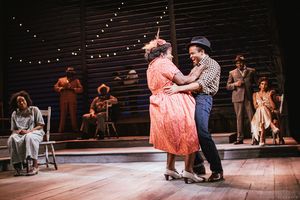 Felicia Boswell as Celie and Danea C. Osseni Photo