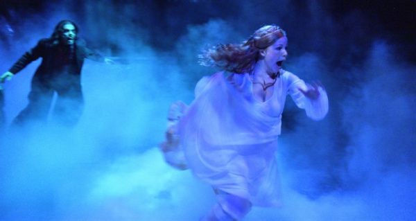 David Ball and Kayla Peters in DRACULA, 2018. Photo by Jonathan Roberts.  Photo