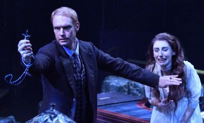 Grant Goodman and Rin Allen in DRACULA, 2018. Photo by Jonathan Roberts.  Photo