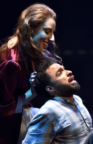 Rin Allen and Crystian Wiltshire in DRACULA, 2018. Photo by Jonathan Roberts.  Photo