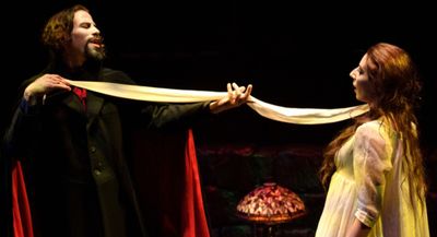 Santino Craven and Rin Allen in DRACULA, 2018. Photo by Jonathan Roberts.  Photo