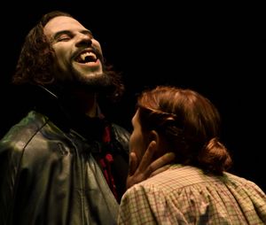 Santino Craven and Silvia Bond in DRACULA, 2018. Photo by Jonathan Roberts.  Photo