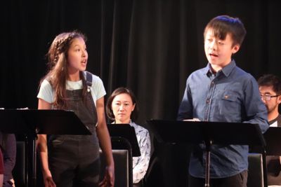 Avelina Sanchez, Carol To Moy, Jeffrey Li and Fenton Li.  Photo